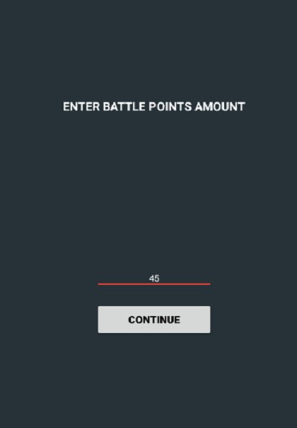 Battle Points Generator