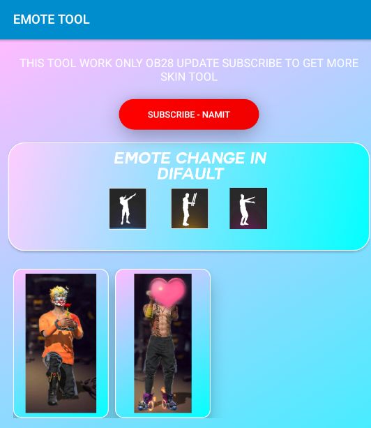 Emote Tool