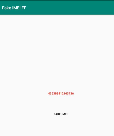 Fake IMEI FF