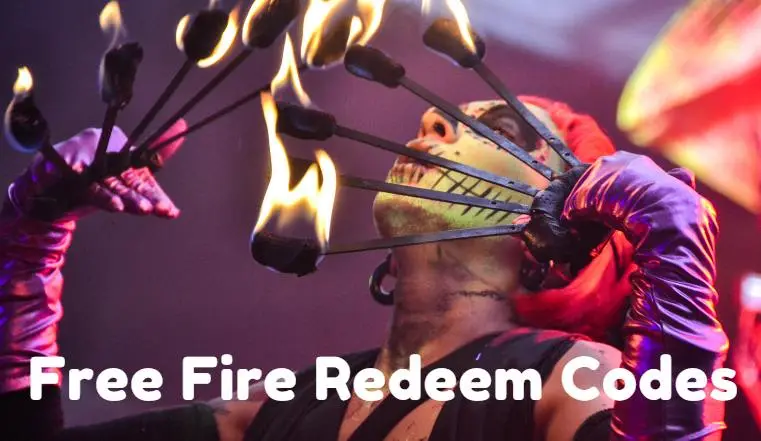 Today Free Fire Redeem Codes in April 2024