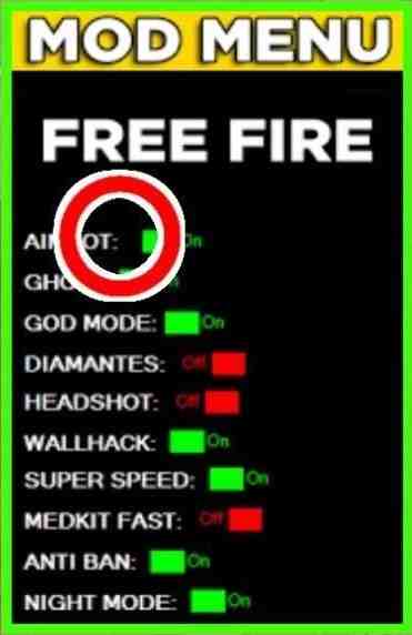 Free Fire Mod Menu