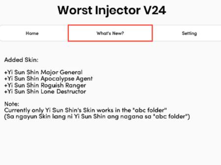 WG Injector